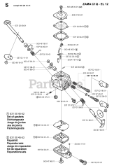 Husqvarna 326 RX - Husqvarna String Trimmer (SN: 20010900001 - 20020500000) CARBURETOR DETAILS