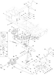 Toro 13AX90RS848 (LX 423) - Toro Lawn Tractor (2012) Parts Lookup with
