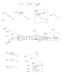 Briggs & Stratton 10T502-0495-E1 - Briggs & Stratton Vertical Engine Brake, Controls, Governor Spring, Ignition