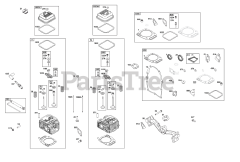 Briggs & Stratton 356447-0714-B5 - Briggs & Stratton Horizontal Engine Cylinder Head Group