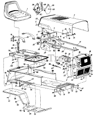 White Outdoor LGT-310 (135-782-190) - White Outdoor Lawn Tractor (1985)