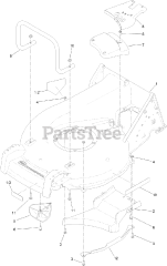Toro 22297 - Toro 21" Heavy-Duty Recycler Walk-Behind Mower (SN: 316000001 - 316999999) (2016) Housing Assembly