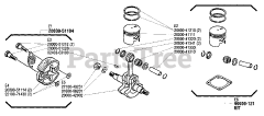 Shindaiwa T 25 - Shindaiwa String Trimmer Piston, Clutch Shoe