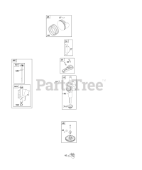 Briggs & Stratton 215707-0117-E1 - Briggs & Stratton Vertical Engine Camshaft, Crankshaft, Lubrication, Piston, Rings, Connecting Rod