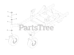 Exmark RAE708GEM60300 - Exmark 60" Radius E-Series Zero-Turn Mower, Exmark 708 (SN: 400000000 - 402082299) (2017) Caster Tire Assembly
