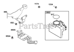 Briggs & Stratton 61A277-0107-J1 - Briggs & Stratton Horizontal Engine Throttle Body Group