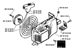 Husqvarna 33 - Husqvarna Chainsaw (1986-12) Starter Assembly