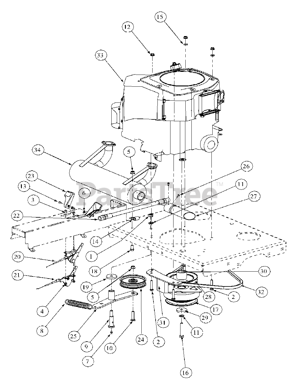 Cub Cadet M54KH (53BB5B8W750) Cub Cadet 54" Tank ZeroTurn Mower, 25hp Kohler Kohler Engine