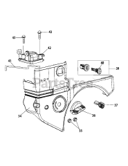 MTD 270-SUA - MTD Engine 270-SUA Engine Shroud