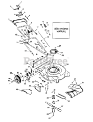 Yard Machines 12A-588B062 - Yard Machines Walk-Behind Mower (1999) (Lowes)