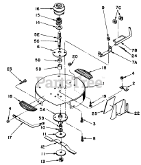 Toro 57050 - Toro 25" Lawn Tractor (SN: 008000001 - 008999999) (1968) Figure 9. Mower Housing Assembly