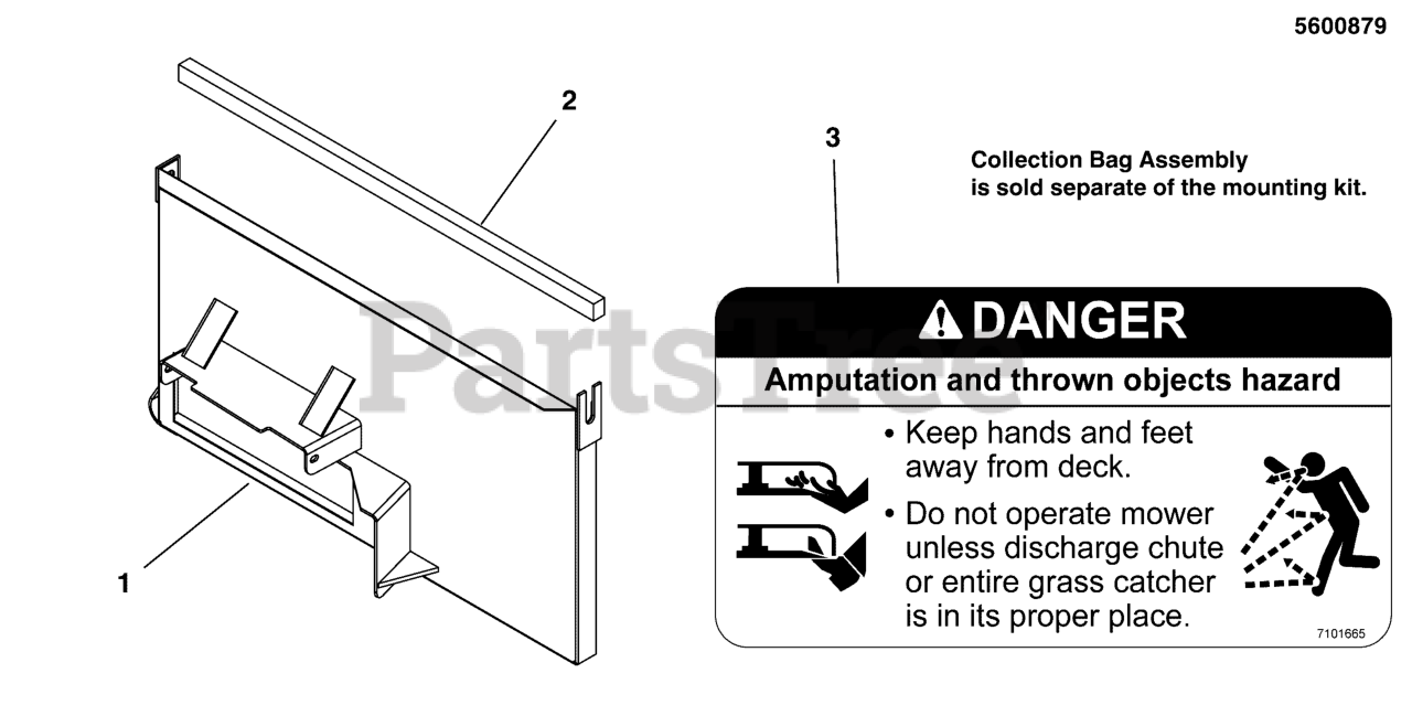Ferris BAGGER MOUNT KIT FOR 36 SW20