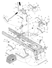 Murray 312003x50B - Murray 31" Lawn Tractor (2004) Mower Housing Suspension