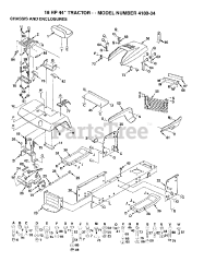 Poulan 418034 - Poulan Lawn Tractor (2006-01)