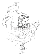 Briggs & Stratton 38706x99A - Briggs & Stratton 38" Lawn Tractor (1996) (AAFES)