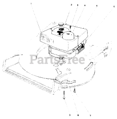 Toro 10502 - Toro 21" Rear Bagging Walk-Behind Mower (SN: 001000001 - 001999999) (1981) Engine Assembly