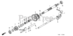 Honda H5518 NA2/D (TZAC) - Honda Multi-Purpose Tractor, Made in Japan (SN: TZAC-3500001 - TZAC-3599999) MAINSHAFT