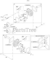 Briggs & Stratton 35777A-0113-E2 - Briggs & Stratton Vertical Engine Cylinder Head, Valves, Gasket Set - Valve