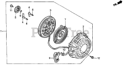 Honda EZ1400 A (EZEY) - Honda Generator, Made in Japan (SN: EZEY-1000001 - EZEY-9999999) RECOIL STARTER