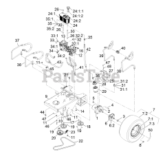 Exmark VT541KA363 - Exmark 36" Vantage Stand-On Mower, Kawasaki FS541V (SN: 312000000 - 312999999) (2012)