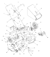Ryobi 11A-545D034 - Ryobi Walk-Behind Mower (2003) General Assembly (Steel Rear Door)