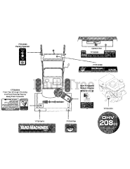 Yard Machines 31AM63EF700 - Yard Machines Snow Thrower (2009) Label Map 31AM63EF700