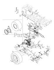 Brands TB 2654 (14BR94KK066) - Troy-Bilt 54" Garden Tractor (2014)