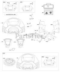 Briggs & Stratton 407577-0392-E1 - Briggs & Stratton Vertical Engine Air Cleaner, Blower Housing