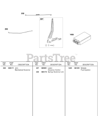 Briggs & Stratton 58E447-0411-E2 - Briggs & Stratton Horizontal Engine Governor Control Lever, Fuel Injection Module