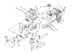 Toro 71203 (12-38 HXL) - Toro Lawn Tractor (SN: 039000001 - 039999999) (1993)