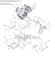 Ariens 921051 - Ariens Platinum 30" SHO Snow Blower, Ariens AX 414cc engine (SN: 180000 & Above) Engine, Frame and Belt Drive - 30"