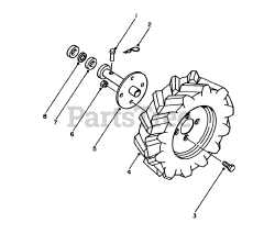 Toro 58070 - Toro 26" Tiller (SN: 003000001 - 003999999) (1983) 16" Tractor Tires Model 59716 (optional)