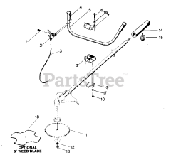 Weed Eater YP 140 - Weed Eater String Trimmer OPTIONAL BRUSH BLADE ADAPTOR KIT