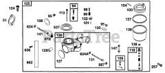Briggs & Stratton 255707-0120-01 - Briggs & Stratton Vertical Engine Carburetor Assy