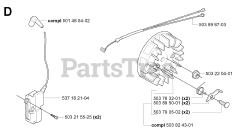 Husqvarna 340 e - Husqvarna Chainsaw (SN: 20051800001 - 20062300000) IGNITION SYSTEM
