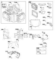 Briggs & Stratton 40T877-0015-B5 - Briggs & Stratton Vertical Engine Cylinder Group