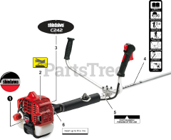 Shindaiwa C 242 - Shindaiwa Brush Cutter (SN: T16512001001 - T16512999999)