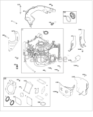 Briggs & Stratton 61A777-0100-J1 - Briggs & Stratton Vertical Engine Cylinder Group