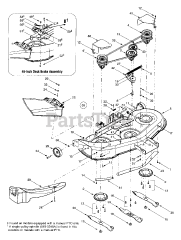 Lawn Chief 13AG619H022 - Lawn Chief Lawn Tractor (2001) (Cotter & Company) Deck Assembly "H"