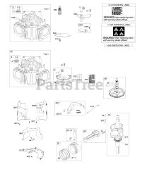 Briggs & Stratton 49T877-0013-G1 - Briggs & Stratton Vertical Engine Cylinder, Crankshaft, Camshaft, Air Guides