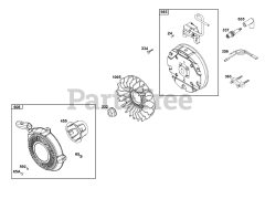 Briggs & Stratton 15T232-0011-F8 - Briggs & Stratton Horizontal Engine Flywheel, Ignition, and Starter Group