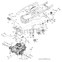 Poulan Pro PB 24VA54 (850420175-00) - Poulan Pro Lawn Tractor (2014-10)