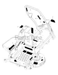 RedMax RZT 54 x (967671101-00) - RedMax 54" Zero-Turn Riding Mower (2017-11) DECALS