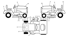 Husqvarna LT 1238 (954567024-D) - Husqvarna Lawn Tractor (2002-02)