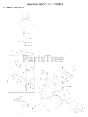 Electrolux/AYP Y 1292RB A - Electrolux/AYP Lawn Tractor STEERING ASSEMBLY