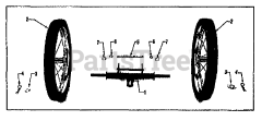 Troy-Bilt 5017 - Troy-Bilt Front-Tine Mini-Tiller (SN: C001001 - C017818) WHEELS