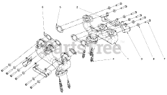 Briggs & Stratton 076131-03 - Briggs & Stratton 35kW Liquid Cooled Home Standby Generator Engine Service Parts - Exhaust Manifold