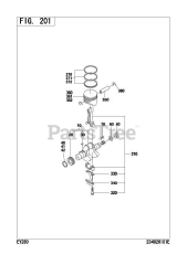 Subaru Robin EY280B71810 (EY28) - Subaru Robin Engine 201 Crankshaft