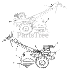 Poulan CHD R500 E - Poulan Rear-Tine Tiller (2000-02)