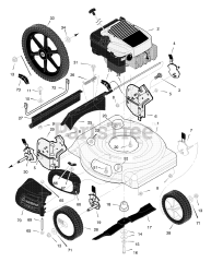 Briggs & Stratton 205330x99A - Briggs & Stratton 20" Walk-Behind Mower (2001) (AAFES)
